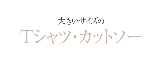 大きいサイズのTシャツ・カットソー